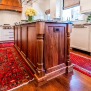 walnut island and runner rugs