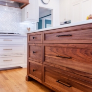 walnut kitchen island