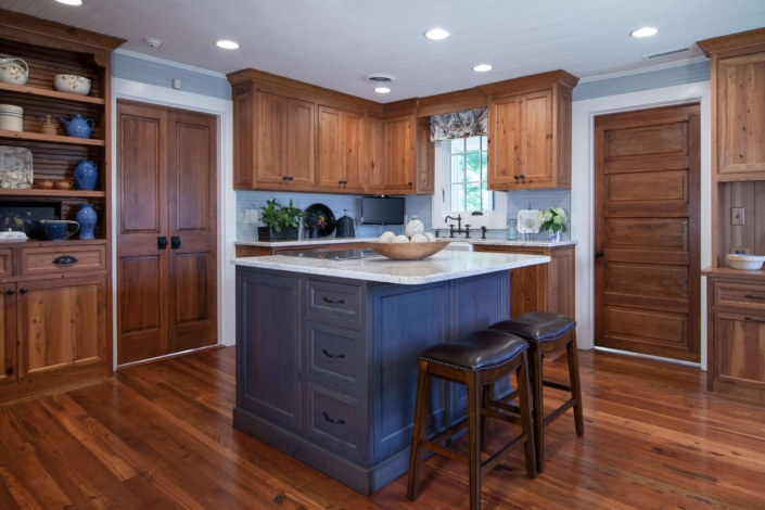 farmhouse with a reclaimed wood kitchen